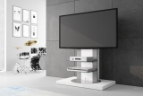 Televizní stolek ROMA 2 (bílá lesk)