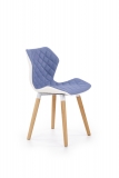 Židle MODERN KARO (modrá/bílá)