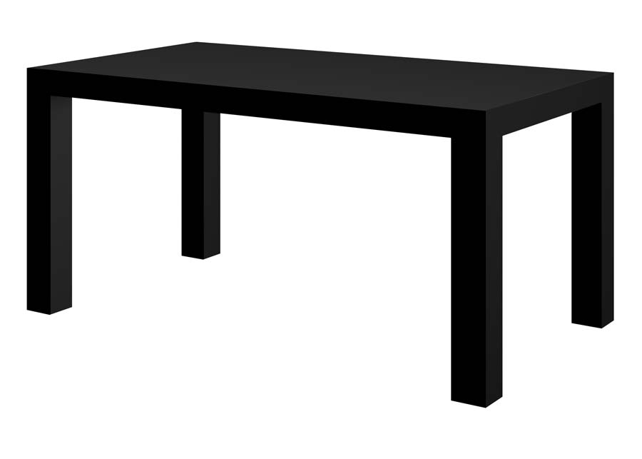 Jídelní stůl CAPRI MAX 120  (černá lesk)