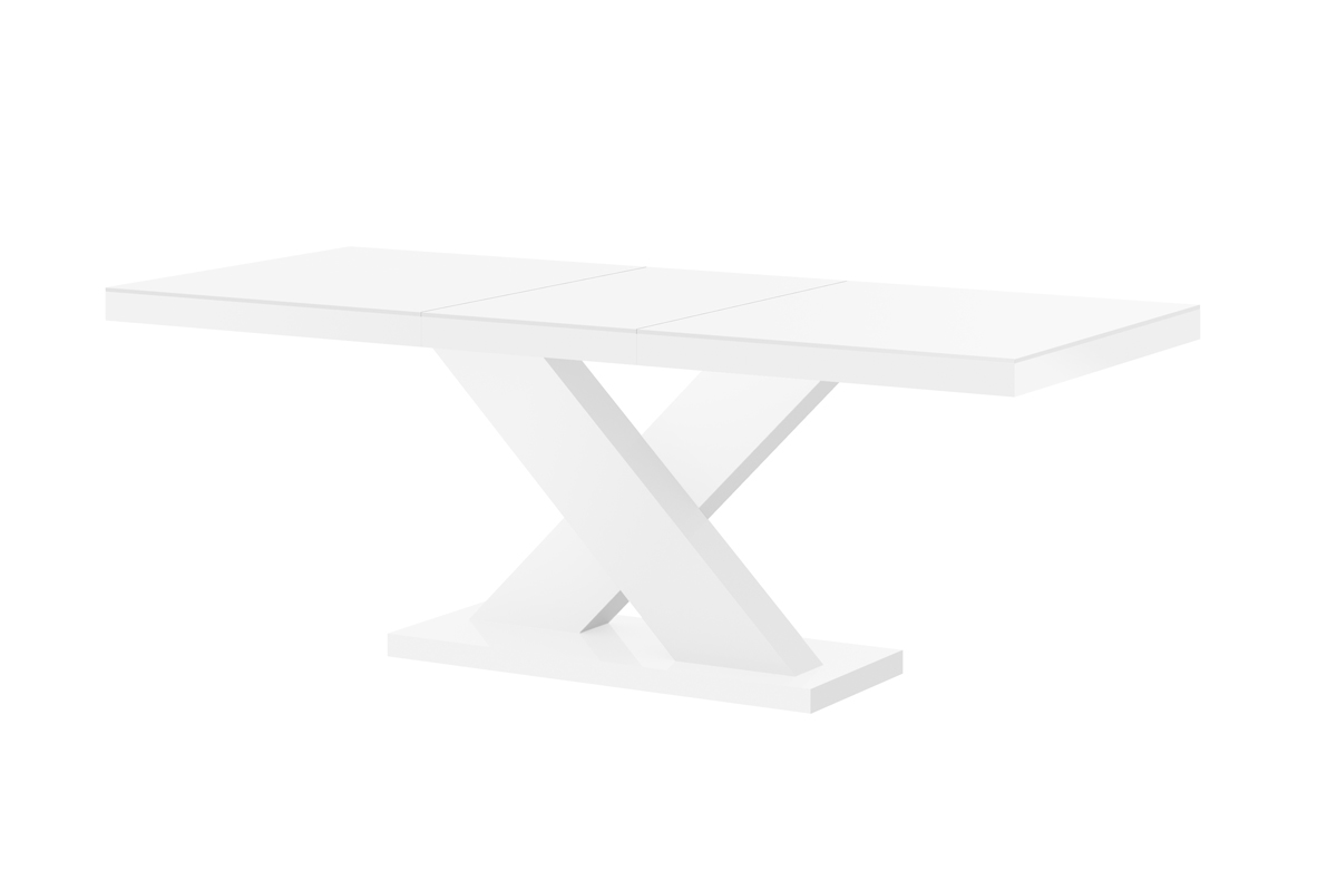 Jídelní stůl XENON (bílá mat/ bílá lesk/bílá mat)