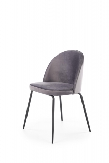 Židle MODERN VELVET (tmavě šedá)