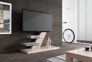 Televizní stolek VENTO (cappucino lesk)